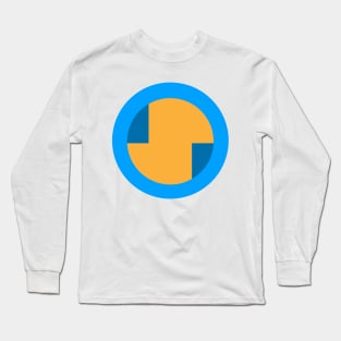 80s vibe yellow & blue Long Sleeve T-Shirt